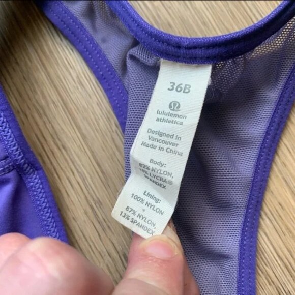 Lululemon Purple Sports Bra - Picture 5 of 6